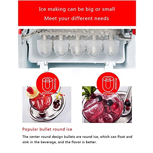 Máquina pequeña para hacer hielo 26 lb en 24 h miniatura 5