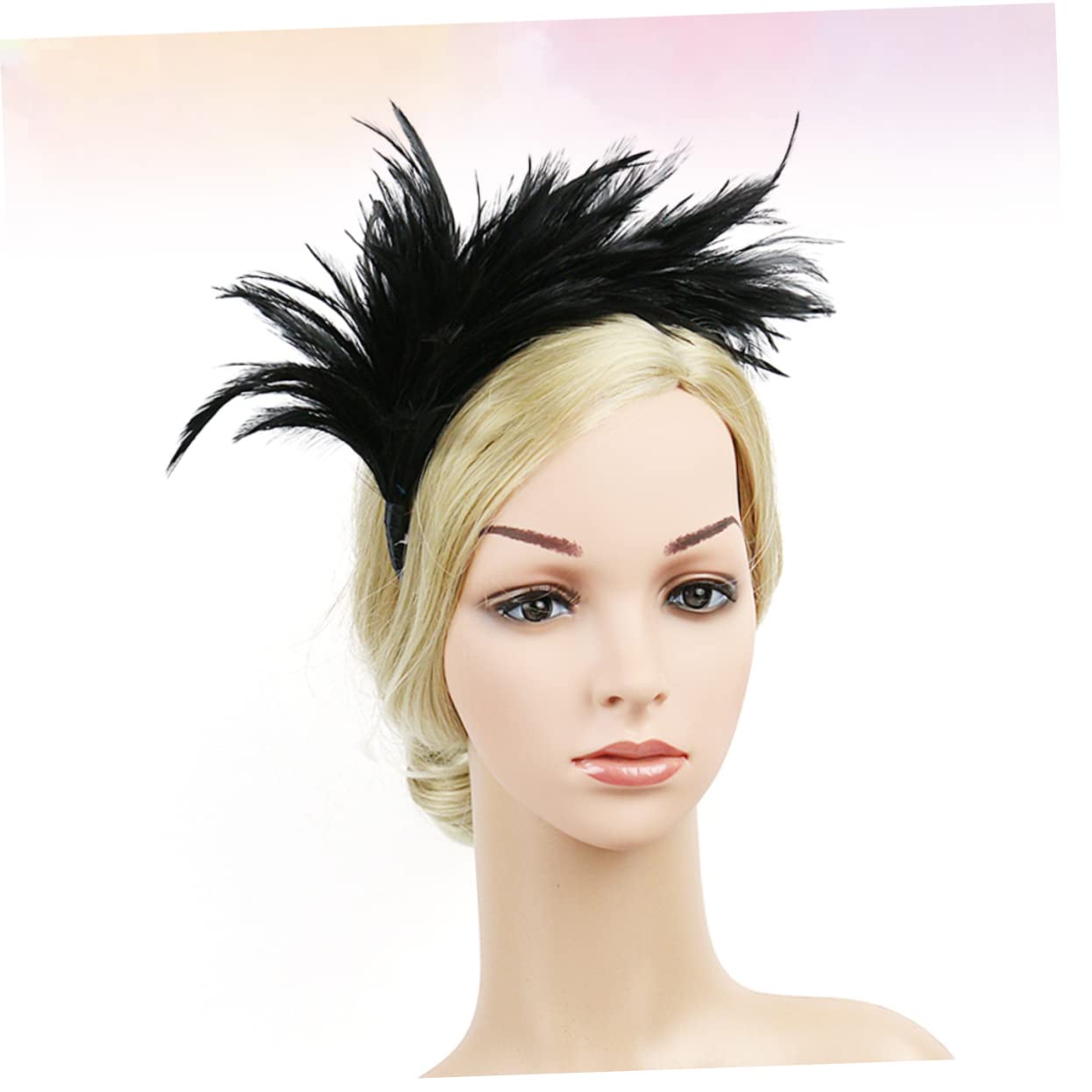 Beavorty 3stücke Eleganter Haarschmuck Für Hochzeiten Teiliges Aus Federleichten Haarschmuck-accessoires Schwarz Für Braut Und Party Festlicher Kopfschmuck Für Kreative Fotos Und