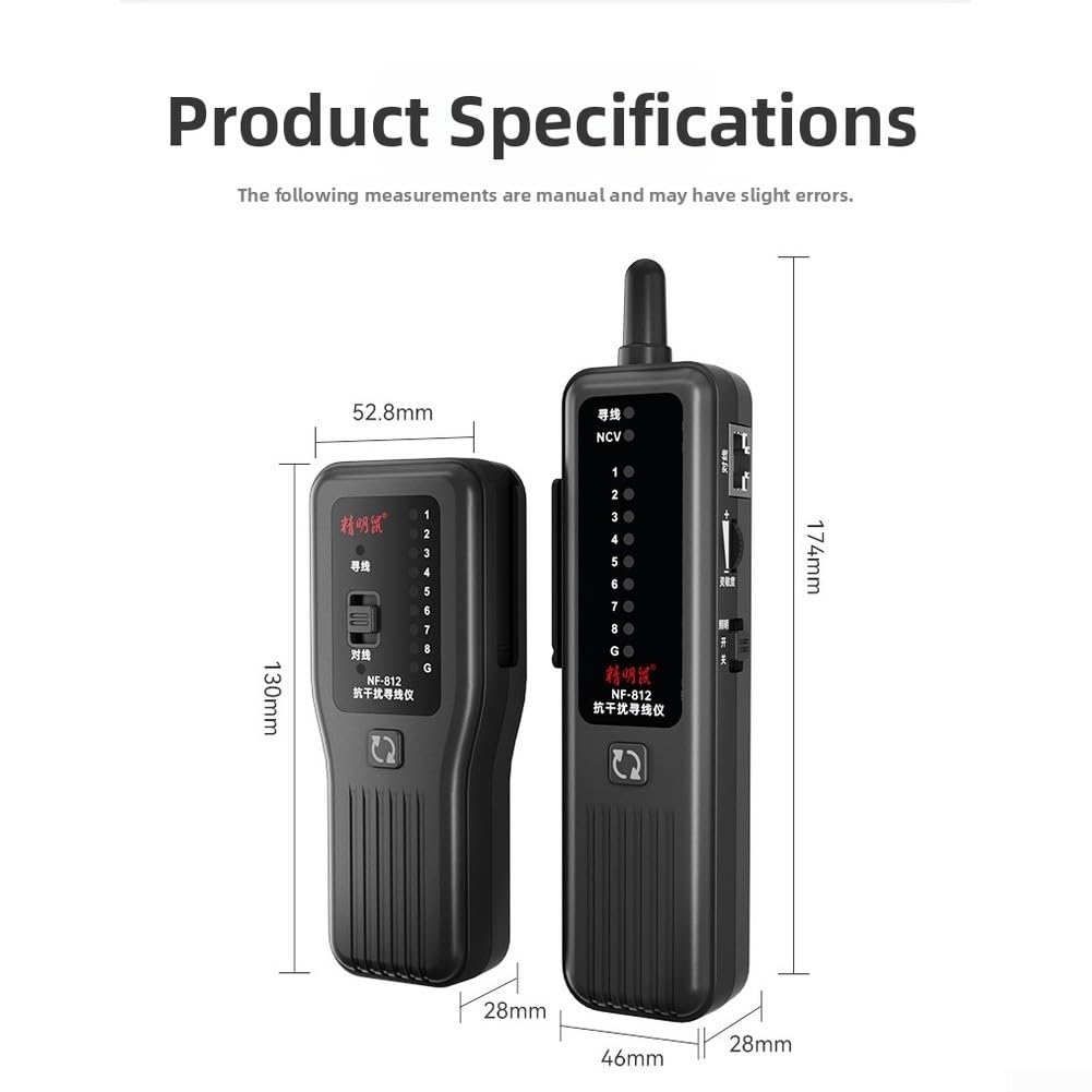 Comprobador de cable de red multifuncional NF-812 con PoE(NF-812 English)