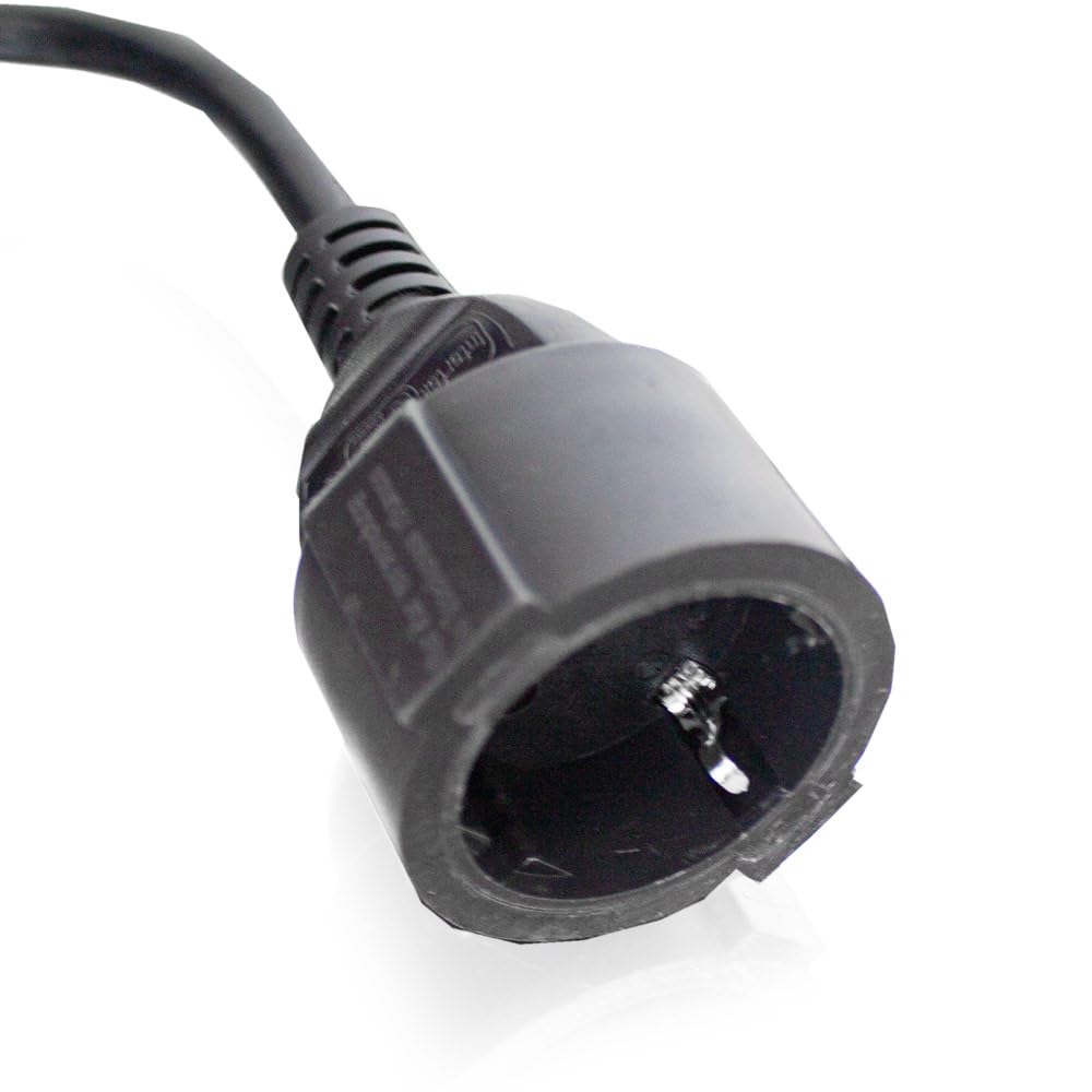 BITUXX® Bęben kablowy, kabel zasilający, przedłużacz, gniazdko elektryczne, automatyczne zwijanie kabla z funkcją stopu, do montażu na ścianie (20 m/20 m)