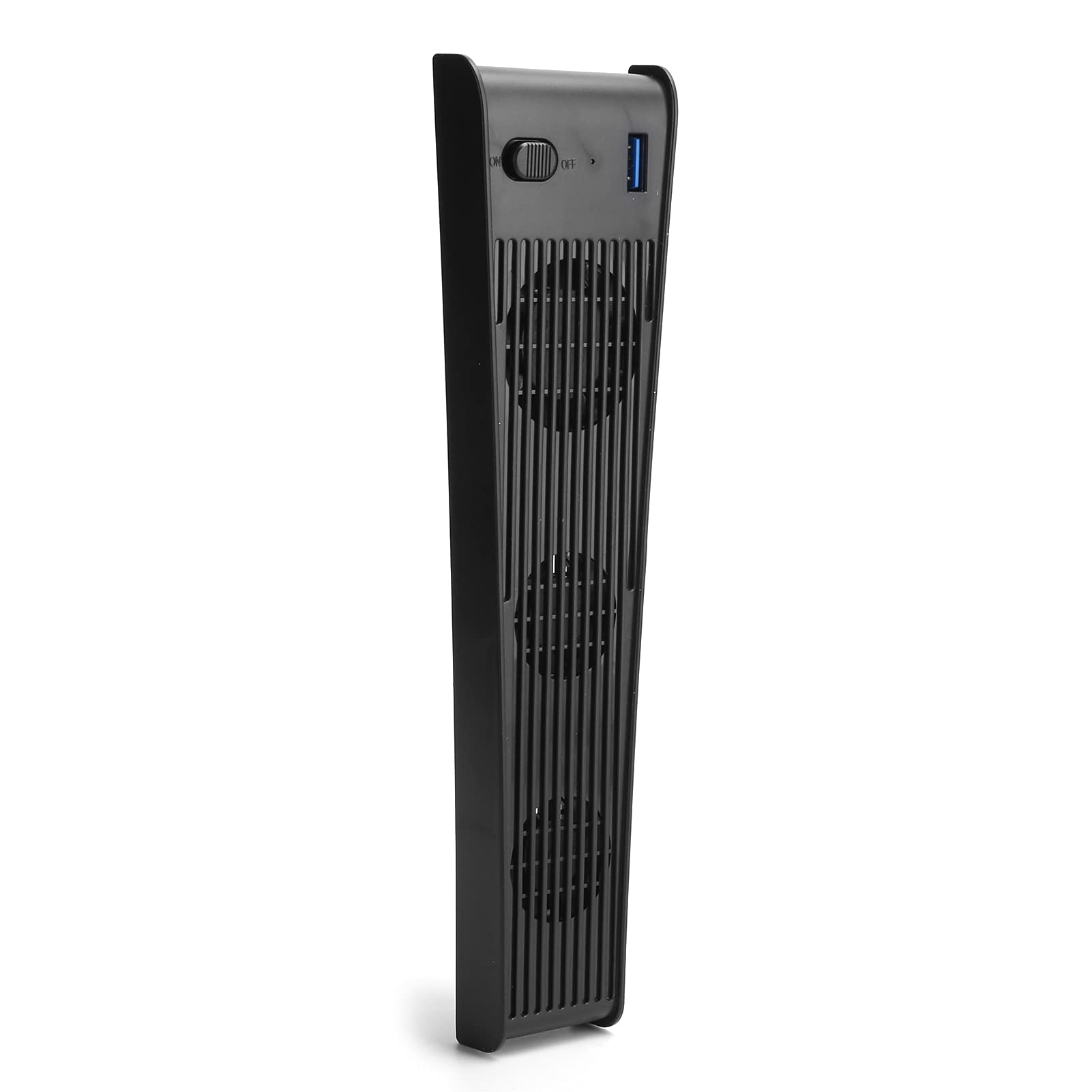 Lylithuif Ventola di raffreddamento per console di gioco per Dispositivo di raffreddamento USB con 3 ventole Supporto verticale per DE CDROM Host di gioco Materiale ABS Uso durevole (Nera)