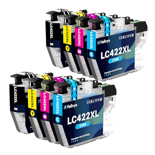 Halloya LC422XL Ink Cartridges Replacement for Brother LC422XL LC-422 LC-422XLVAL Ink Cartridges Compatible with Brother MFC-J5340DW MFC-J5345DW MFC-J5740DW MFC-J6540DW MFC-J6940DW (8-Pack)