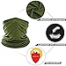 WTACTFUL 2 Pack - Lightweight Soft Neck Gaiter Neck Warmer Face Mask Windproof Protection Cover for Motorcycle Cycling Fishing Hunting Hiking Riding Climbing Ski Snowboard Outdoor Sports Black Green