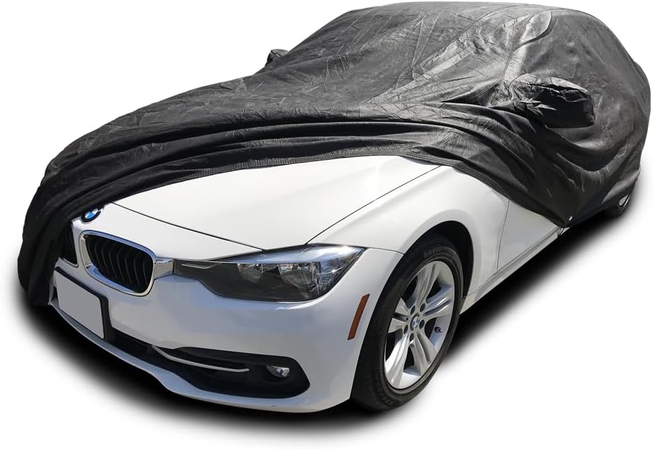 Custom Fits for 2007-2023 BMW M3 320i 328i 330i 335i 340i Car Cover Black Covers 320 328 330 335 340