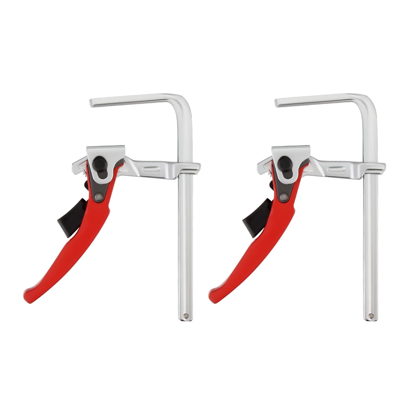 Madlife Garage 2pcs Lever clamp,Ratchet Table Clamp Quick Release Bar Clamp Steel Clamping F Track Clip for Hole Table and Guide Rail System - Image 2