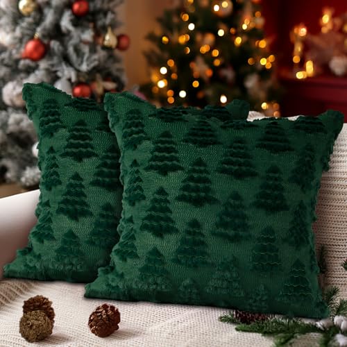 Lanpn 2 Stück 45x45cm Kissenbezüge Weihnachten, Weihnachtsdeko...