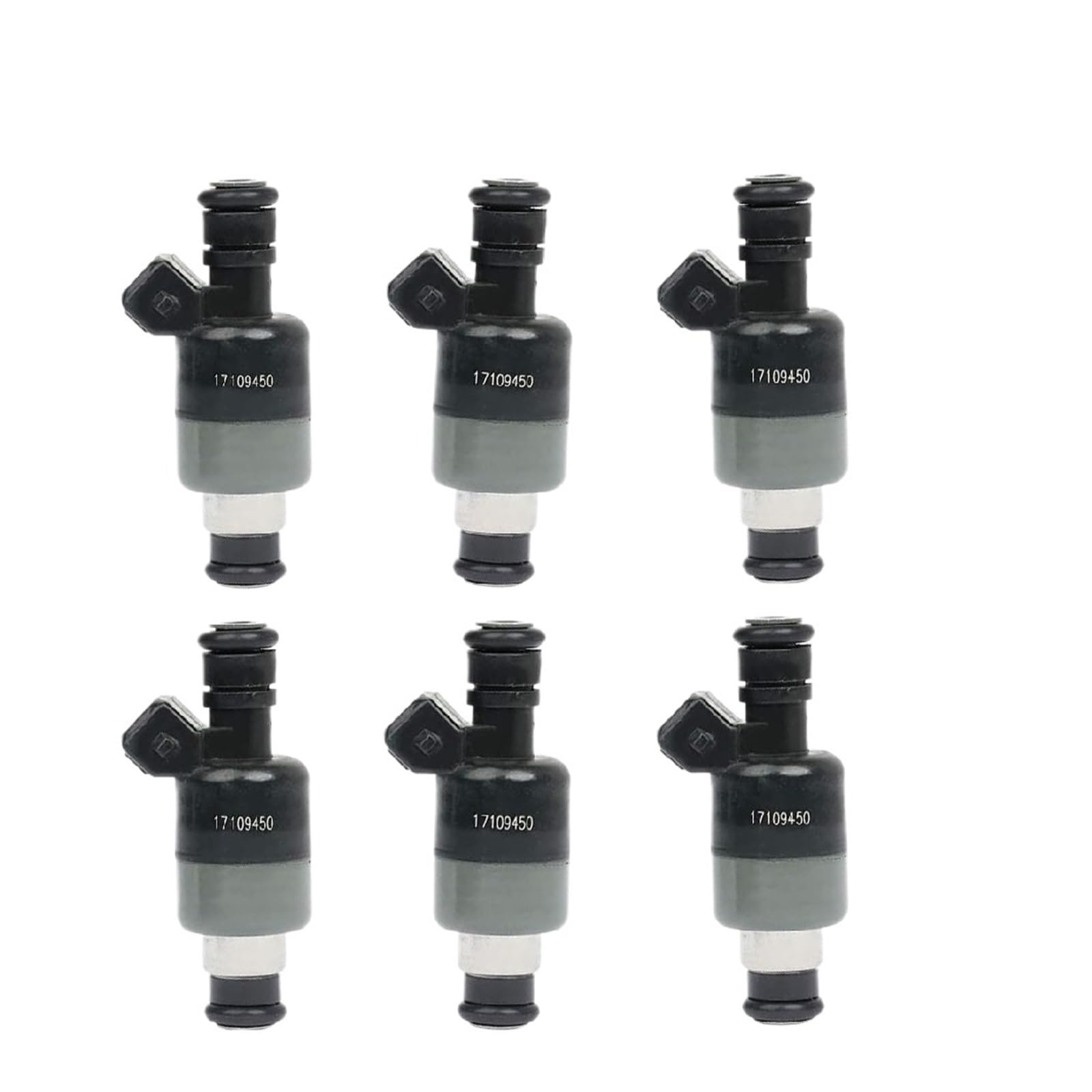 Hutianbrt One Color 6Pcs Fuel Injectors Nozzle 17109450,5235136 Compatible For Chevrolet Buick Pontiac Oldsmobile V6 And Compatible For Daewoo Lanos S Sedan 4-Door 1.5L 1.6L
