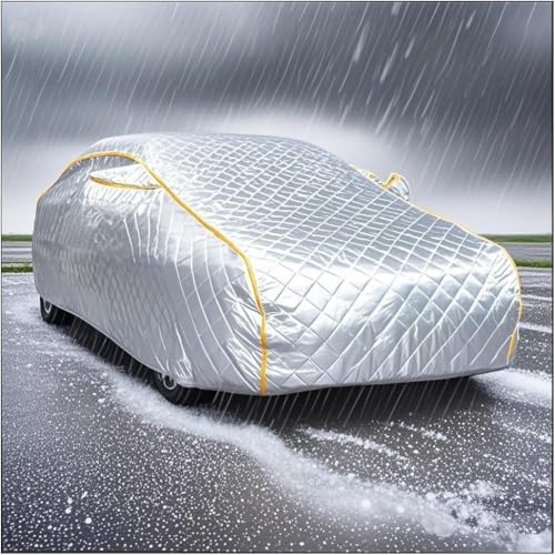 雹対策 車 カバー 適用レクサス RZ (2023-2024)フルボディカーカバー、防雹、厚手、全天候型、防霜、防雪、防水、防塵、防風、UVカット、通気性、反射テープとサイドジッパー付き、取り付け簡単、オールシーズン対応 rt79f