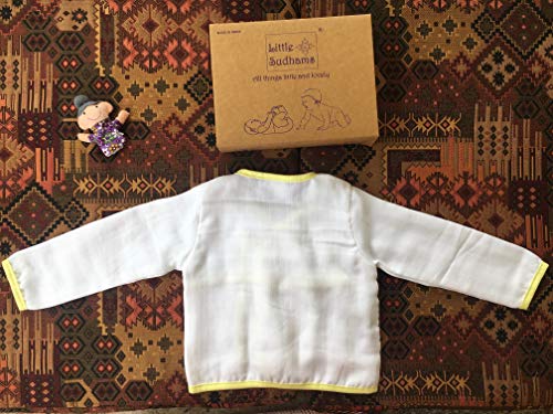 Image of Baby Relaxed Fit Double Muslin Cotton Full Sleeve Tops (Pack of 4) (LSBFST-0001 Assorted2 S3-6Months)