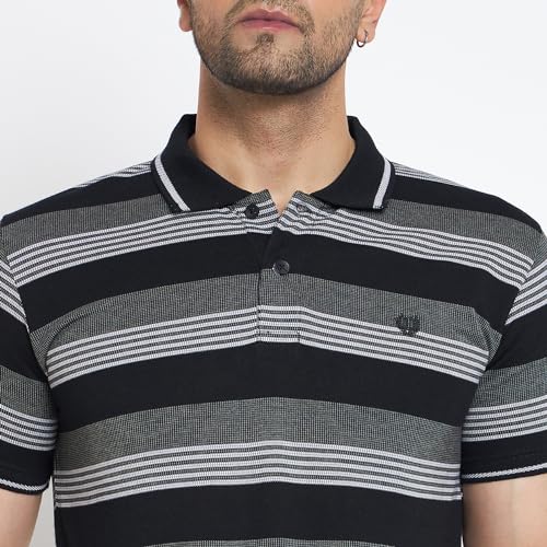 Image of Duke Men's Striped Slim Fit T-Shirt