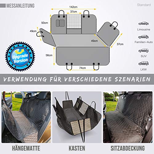 Hundedecke für Autos – Vailge Autoschondecke für Rücksitze