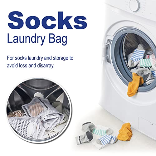 Baby Sock Laundry Bag for Extra Small Delicates, Convenient Conjoined to Avoid Missing, Paired Washing Drying & Storing Kids Socks, No Sorting or Matching, Use in Washer and Dryer Machine, 14-Pocket