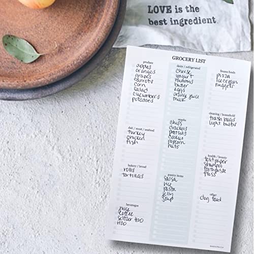 Grocery List Notepad- Categorized Store Aisle, Quick And Easy Grocery Shopping, Always Know What's For Dinner, Save Time And Money, Portable 8.5" X 5.5" Notepad, 50 Sheets (Grocery List Notepad) #TOP6