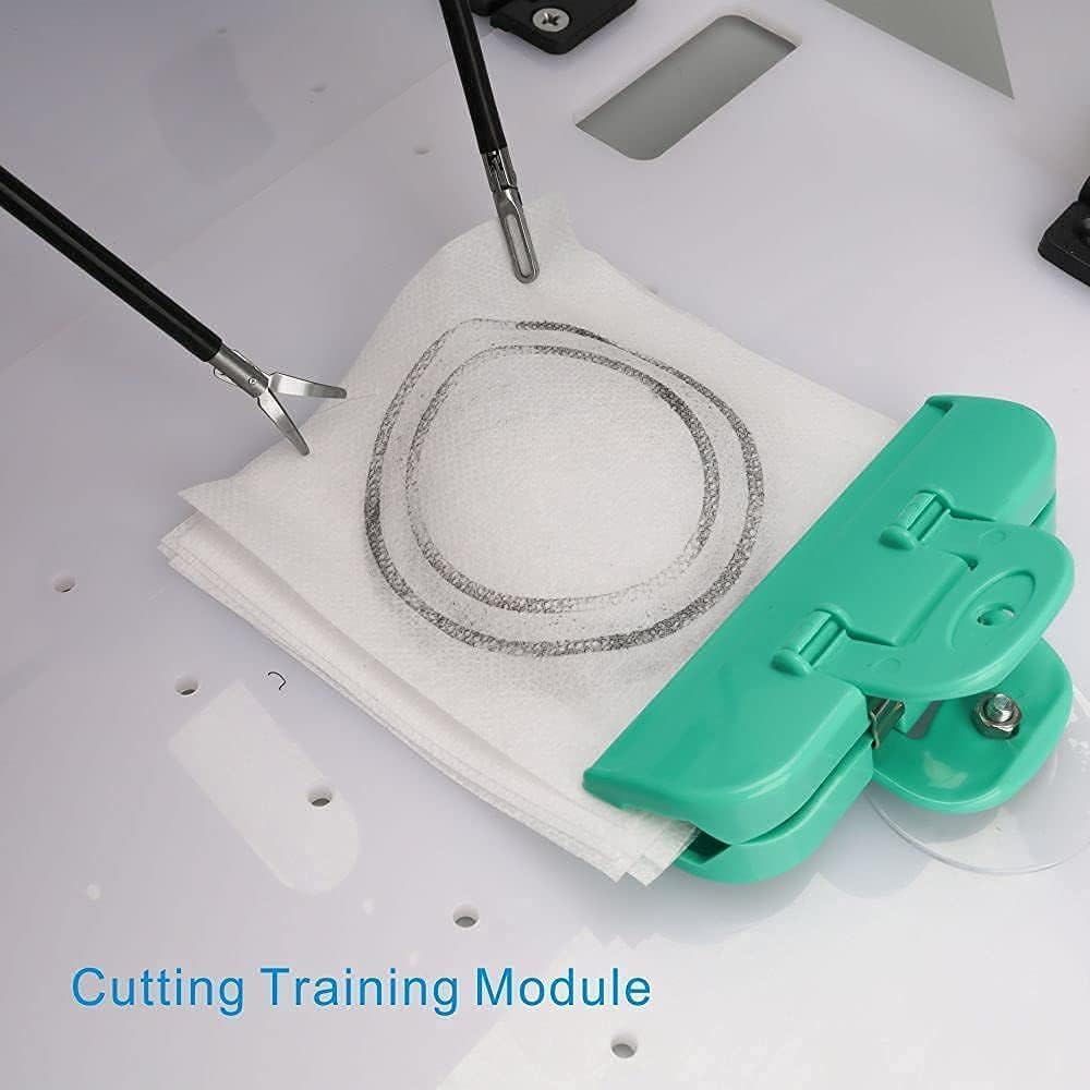Caja de entrenamiento de simulador de entrenador laparoscópico juego completo de cámaras endoscópica de alta definición 1080p, 8 módulos y 4 instrumentos de entrenamiento para estudiantes
