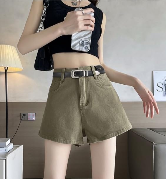 Cowhide Porous Belt Ladies Thin Decorative Skirt Genuine Leather4