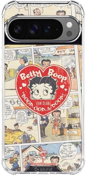 Skinit Clear Phone Case Compatible with Google Pixel 10 Pro XL - Officially Licensed Betty Boop Comic Strip Design