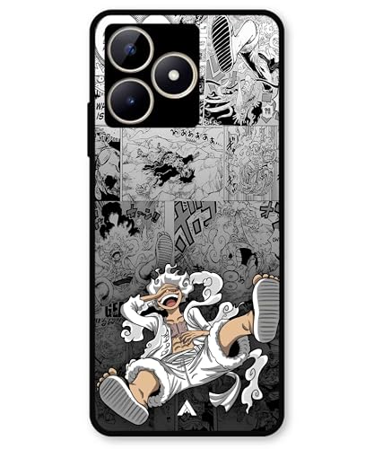 Image of Premium Anime 2 Case for Realme C51 (Glossy Finish) Soft-Touch Metal TPU Back Cover, Shockproof, Designer, Aesthetic Mobile Phone Case