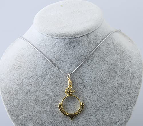 Mahavimoksa 20 Packs Anchor/Rudder/Snowflake/Umbrella Bezel Pendant Charm Beads Blank Frame For Diy Resin Jewelry Necklace Earrings Making (Gold, 43X32Mm Anchor) #TOP1