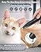 LEYOUFU Dog Clippers for Grooming, 2 Speed Low Noise Cordless Dog Paw Trimmer, Rechargeable Small Pet Hair Trimmer for Grooming, Cat Hair Clippers Shaver for Paws, Eyes, Ears, Face, Rump (Black)