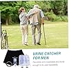 Collecteur d'urine, Briefs d'incontinence pour hommes Définit l'urinoir portable détachable d'urine et le collecteur d'urine de silicone pour hommes, L, L #2