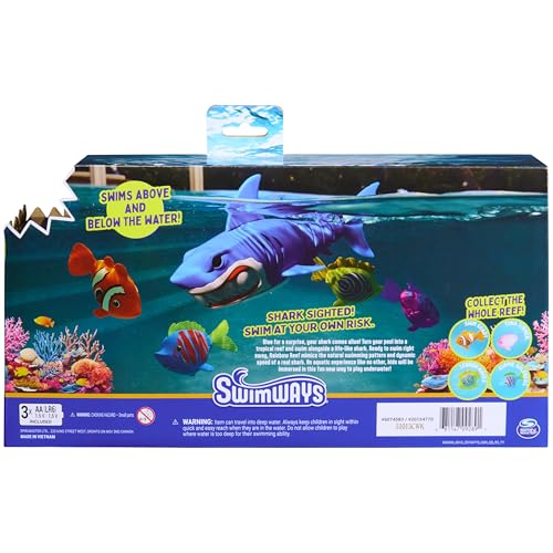 SwimWays Rainbow Reef Shark Toy, Finn Diesel Kids Shark Pool Toy and Swimming Accessory, Self-Activated Water Toys, Learn to Swim Pool Toys for Kids Ages 5 & Up (Batteries Included) by SwimWays - Image 8