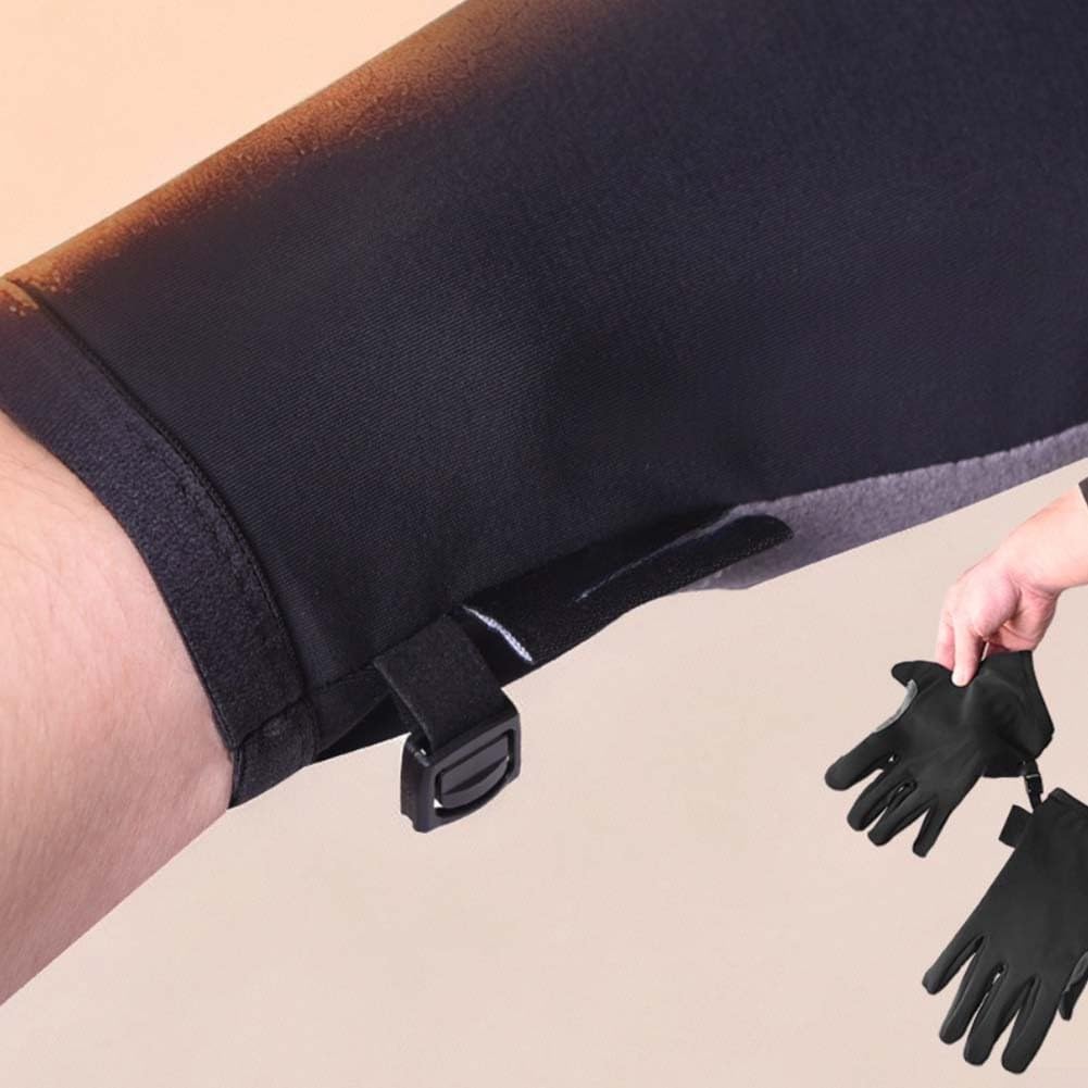 NexRen Guantes aislados de dedo completo para ciclismo de invierno, forro polar cálido, mejora de agarre de palma de silicona e índice y pulgar compatibles con pantalla táctil