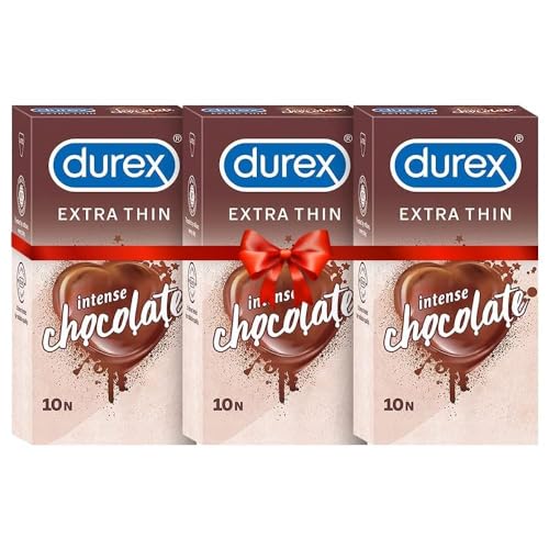 Durex Extra Thin Wild Strawberry Flavoured Condoms For Men -10s (Pack of 3) product image 12