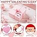 120Pcs Hearts Name Tag Stickers, Valentine's Day Self-Adhesive Labels, Heart Stickers Tags Label Decal for Envelopes Craft Card Seal Gifts Candy Bags Party Decor Supplies
