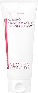 NEOGEN Calming Cica Tree Micellar Cleansing Foam 6.76 Fl Oz (200ml) - Hydrating, Creamy Foam Cleanser for Sensitive Skin, Clean Beauty - Korean Skin Care