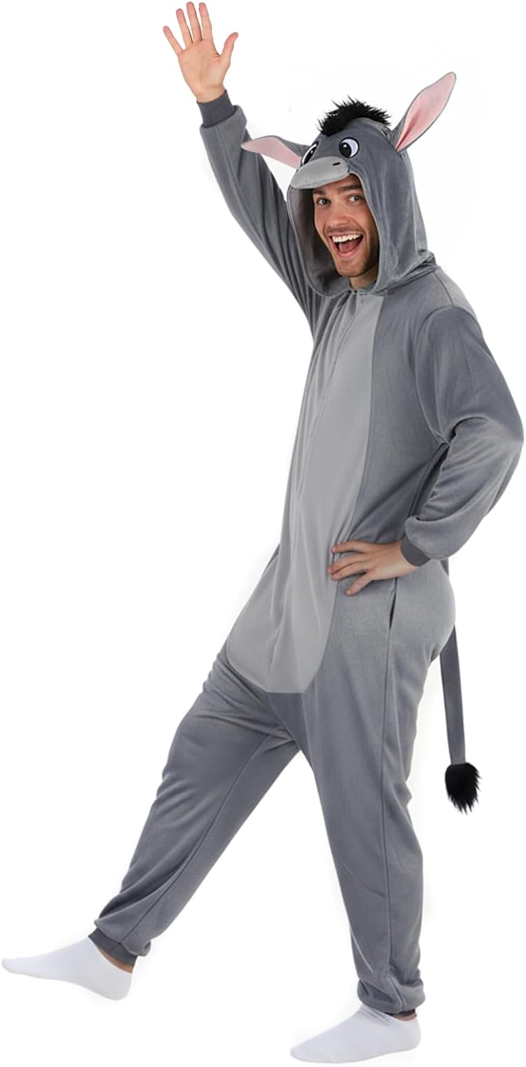 3D Hooded Animal Onesie Adults Christmas Cosplay for Family Xmas Festival Dress Up - Image 2