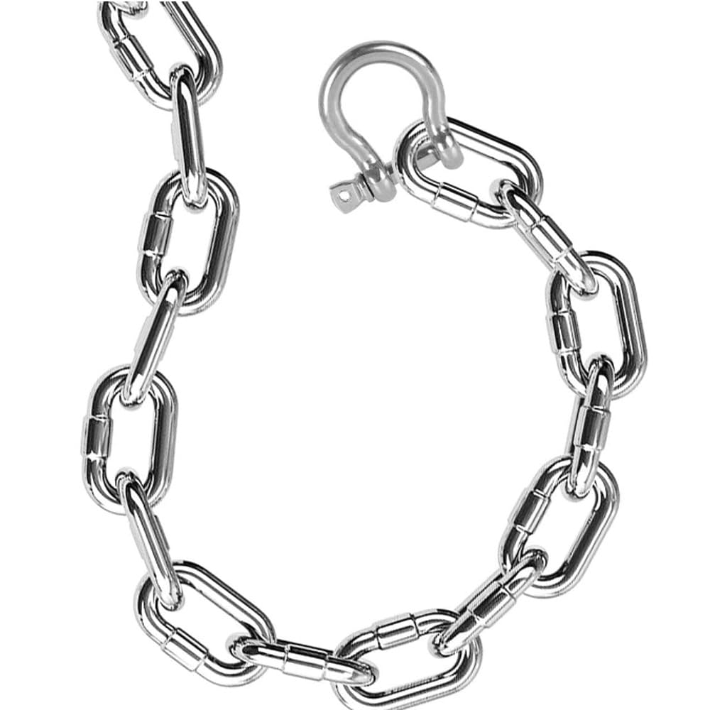 Manille à arc européenne en acier inoxydable 316, boucle fer cheval forme de U, chaîne gréement, levage marin, manille pour bateaux et yachts(32mm)