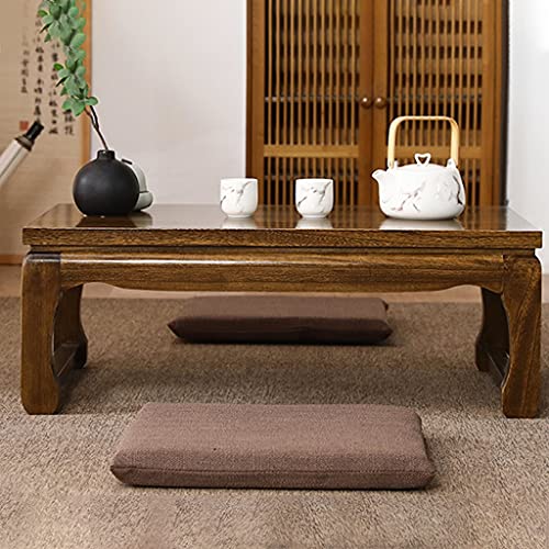 Table basse en bois massif pour ordinateur portable et espace café - 4
