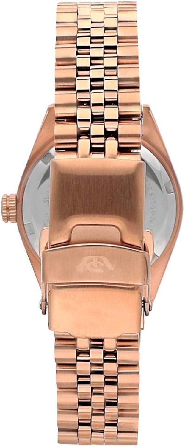 Orologio da polso da donna Caribe analogico al quarzo, in acciaio inox R8253597520, oro rosa, 31 mm, Bracciale Orologio da polso da donna Caribe analogico al quarzo, in acciaio inox R8253597520, oro rosa, 31 mm, Bracciale