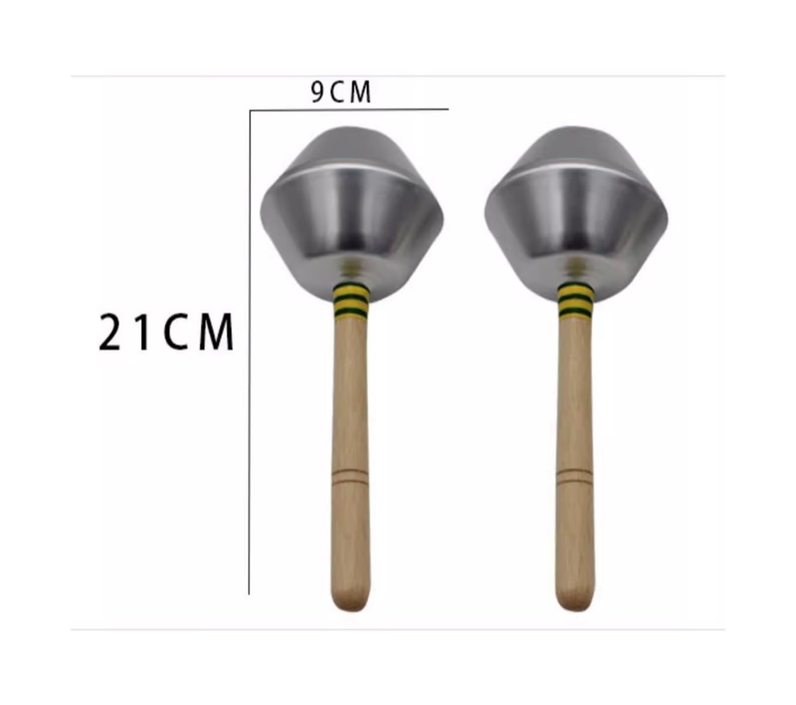 Maracas de metal de aluminio, instrumentos de percusión gris suave para desarrollo del ritmo y diversión musical, y agitadores ligeros para todas las edades