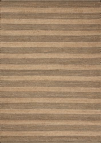 Image of Loloi Chris Loves Julia Judy Natural /Chocolate 5'-0 inch x 7'-6 inch Area Rug