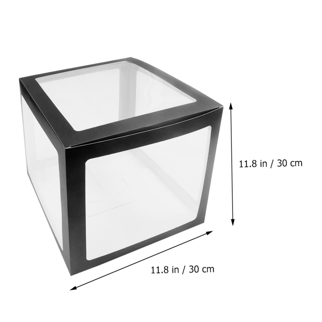 Homoyoyo Transparente Ballonschutzfunktion mit Stück 4 aus Ballonbox Aluminiumfolie Schwarz Stylishes Ballonzubehör für Shower und Partydekoration