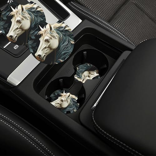 Portavasos para carro goma negra impermeable 2 piezas miniatura 1