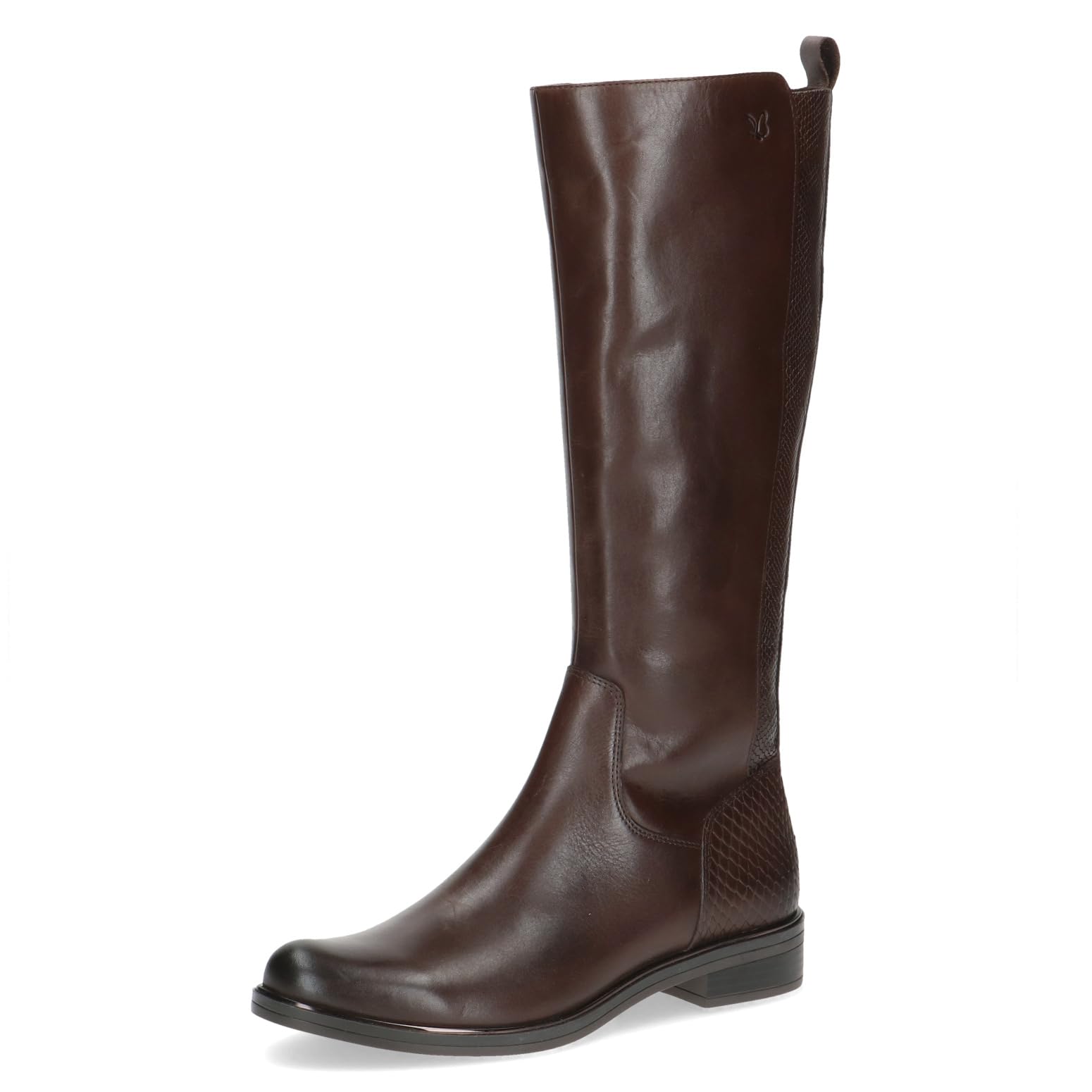 CAPRICE Women's leather boots elegant, Brown (Dk Brown Comb), 6.5 UK