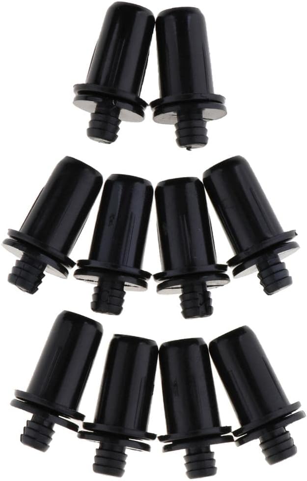 10 Pieces Fastener Rivet Clips Kits, Black Push Pin Rivets for Speaker Mesh Grill Cover # 046