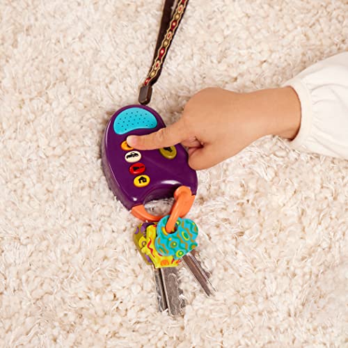 B. toys, Toy Car Keys, Key Fob with Lights & Sounds, Interactive Baby Toy, Pretend Keys for Babies Toddlers, 10+ Months - Image 3