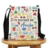 G2TUP Aruba Lover Gift I'd Rather Be in Aruba Makeup Bag Aruba Trip Cosmetic Bag Aruba Souvenirs Gift Aruba Travel Gift (Be in Aruba -X)