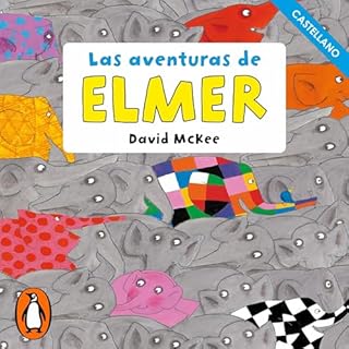 Diseño de la portada del título Elmer. Recopilatorio de cuentos - Las aventuras de Elmer