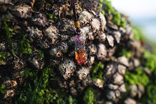 Orgone Chakra Healing Pendant With Adjustable Cord – 7 Chakra Stones Necklace For E-Energy Protection And Spiritual Healing #TOP4
