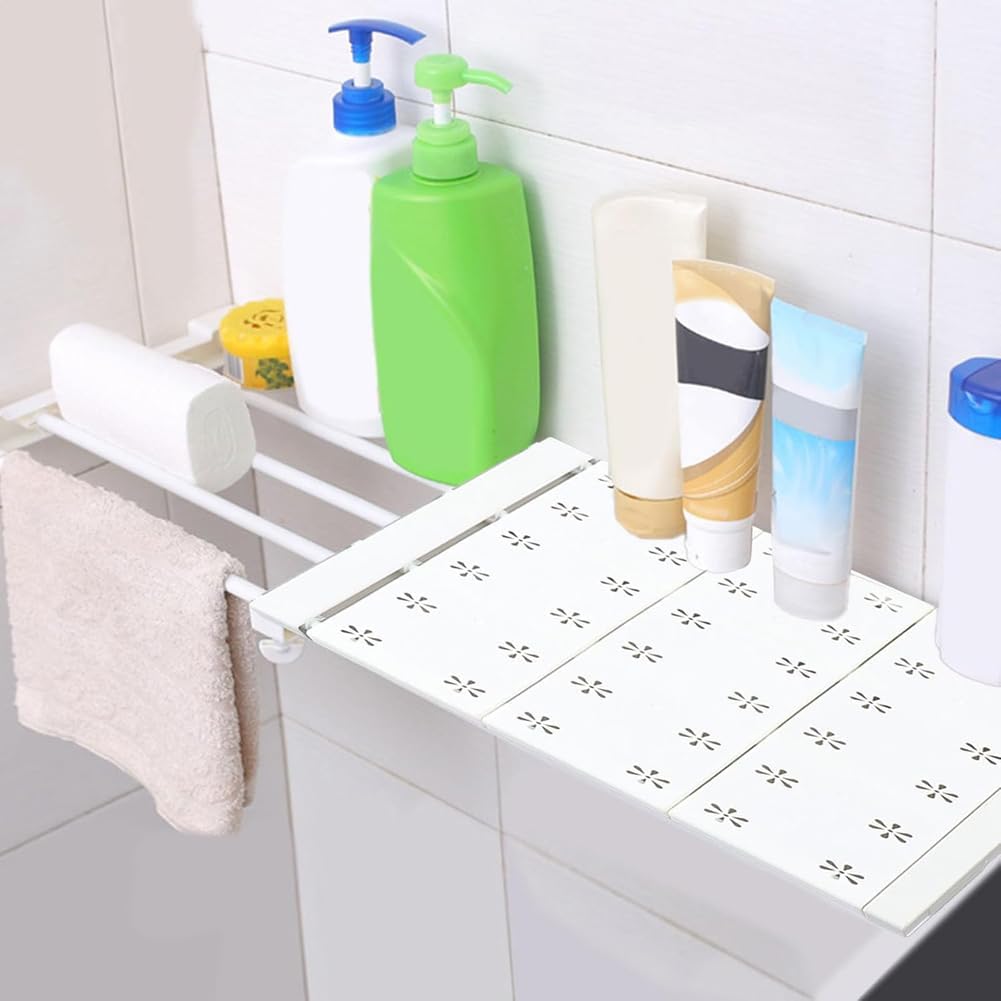 Expandable Closet Tension Shelf Adjustable Storage Rack Organizer for Clothes Shoes,DIY Divider Layered Separator for Wardrobe Pantry Cupboard Bedroom Kitchen (13.8'' Wide,23.6''-39.4'' Long)