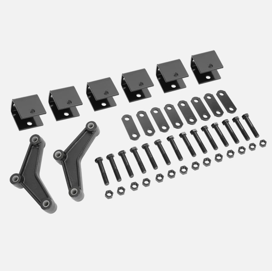 New Tandem Trailer Axle Shackle Kit Heavy Duty Steel for Double Eye Spring US