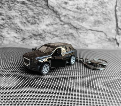 Image of Antique Pull Back Fully Loaded | Metal Sports Car Keychain For Car Dashboard | For Gifting | For Children (Black)