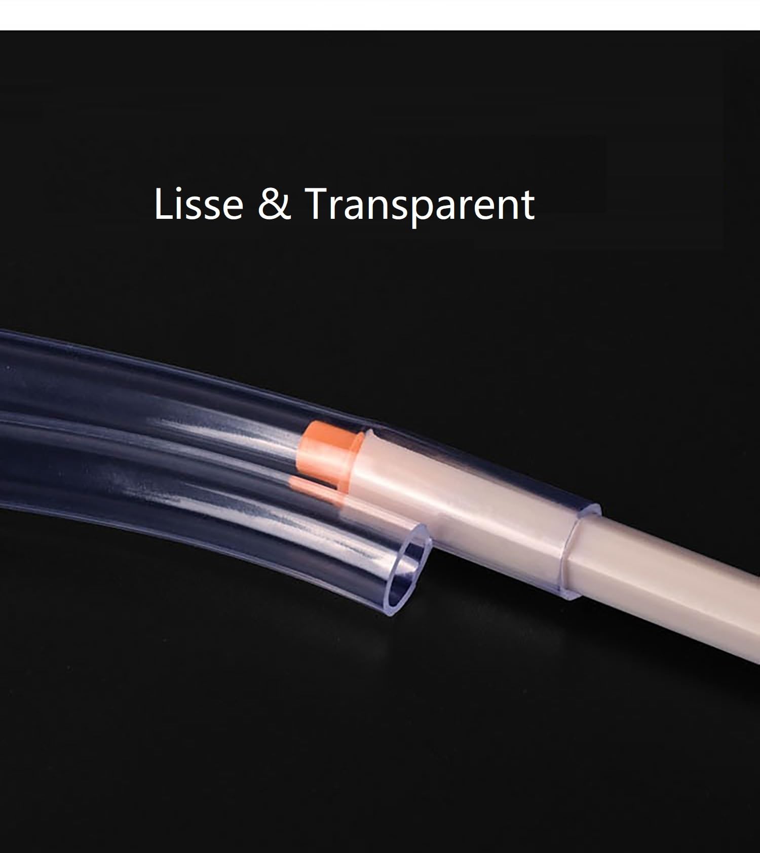 Tuyau PVC Souple Transparent 7x10mm (Ø int 7mm / Ø ext 10mm)) - 5 Mètres, Compresseur, Condensat, Essence - Durite Flexible et Résistante