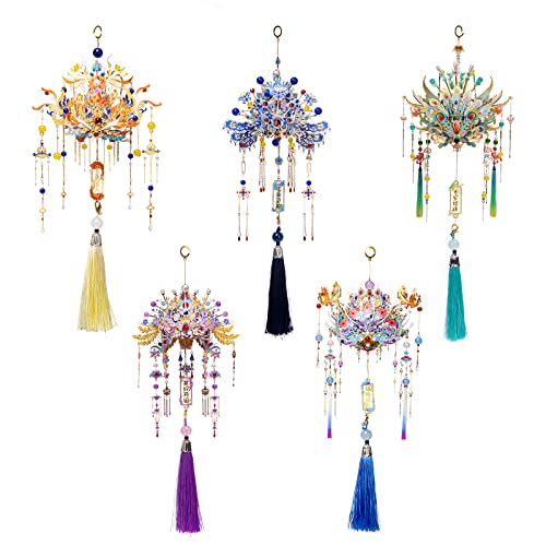 Mu Diy Metal 3D Puzzles Model Kits Phoenix Coronet Series B Honghu, Chinese Culture Miniature Building Puzzle Diy Sets,Xmas And Bridal Wedding Gift #TOP4