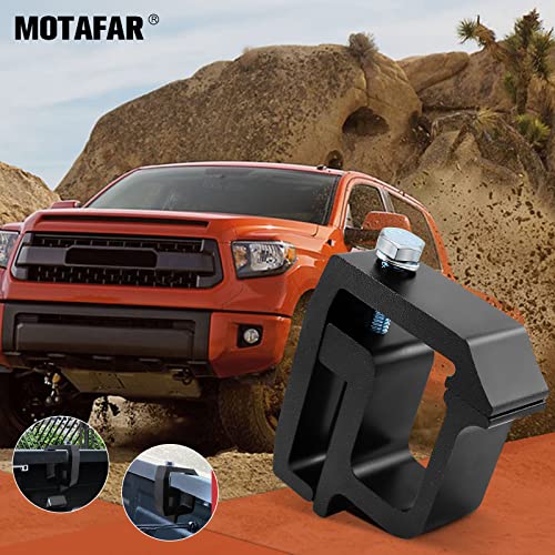 Motafar 8 Pcs Mounting Clamps Ladder Rack Clamps Truck Cap Topper Camper Shell Heavy Duty For Chevy Silverado Sierra 1500/2500/3500; Dodge, Ram 1500/2500/3500, F150 F250, Mitsubishi, Toyota(Black) #TOP3