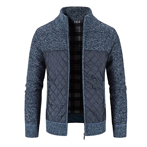 Veste d'hiver thermique en polaire pour homme ajustée avec fermeture éclair